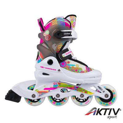 Görkorcsolya WORKER Picola LED - világító kerékkel S 30-33