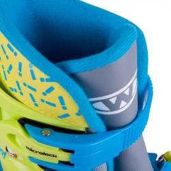 Gyermek görkorcsolya WORKER TriGo Skate LED világító első kerékkel kék 26-29