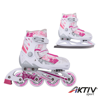 Korcsolya 2az1-ben WORKER Pinkola 31-34