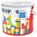 Színes, fa építőkockák 50 db-os