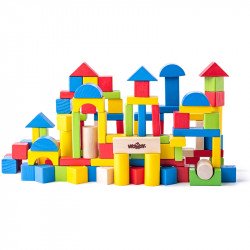 Fa építőkocka készlet Temp