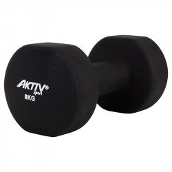 Súlyzó neoprén Aktivsport 8 kg fekete Fitness Aktivsport