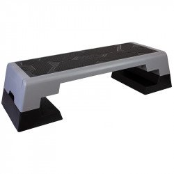 Step pad Aktivsport Pro 98x38x15 cm szürke-fekete Fitness Aktivsport