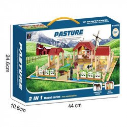 Farmház háziállatokkal Temp Sky