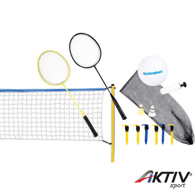 Röplabda és tollaslabda szett