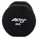 Szépséghibás súlyzó neoprén Aktivsport 8 kg fekete