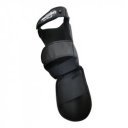 Thai lábszárvédő Saman Force bőr fekete XL