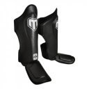 Thai lábszárvédő Saman Force bőr fekete XL