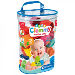 Clemmy 20 db puha építőkocka tárolózsákban Készségfejlesztő játékok Clemmy