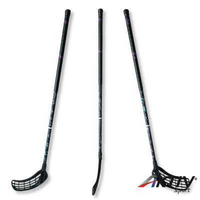 Floorball ütő üvegszálas Gravity 100/112 cm IFF balos fekete