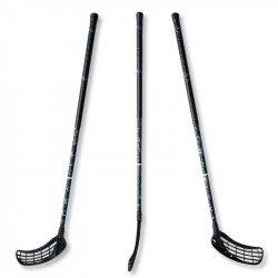 Floorball ütő üvegszálas Gravity 100/112 cm IFF balos fekete Sportszer ASport
