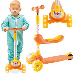 Háromkerekű roller sárga Gyereknap MalPlay