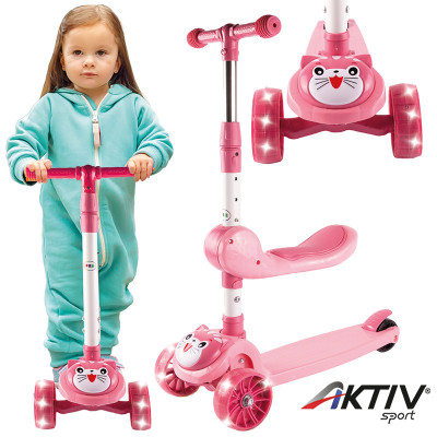 Háromkerekű roller rózsaszín