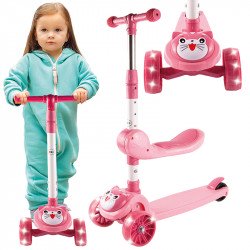 Háromkerekű roller rózsaszín Gyereknap MalPlay