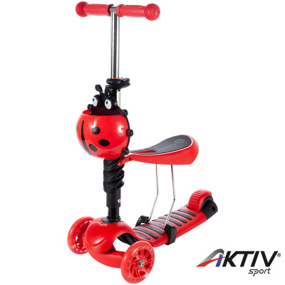Háromkerekű roller katicás