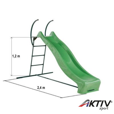 Létra-csúszda kombi zöld 1,2 m