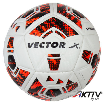 Futball labda VECTOR X SYNERGY narancs - fekete méret: 4