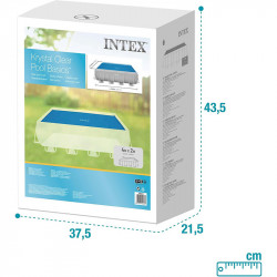 Szolár medence takaró Intex 400x200 cm téglalap alakú