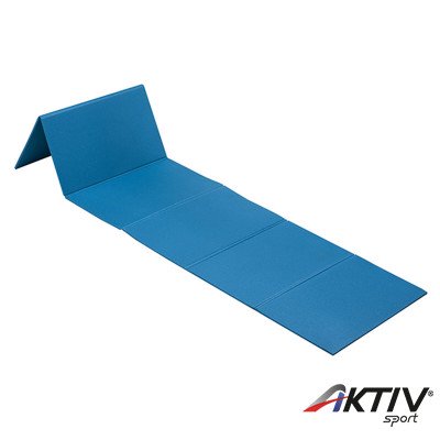 Fitnesz szőnyeg összehajtható JK Fitness 180x50x0,7 cm kék
