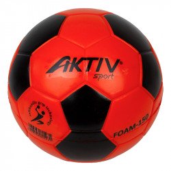Szivacskézilabda Aktivsport 15 cm narancs-fekete Sportszer Aktivsport