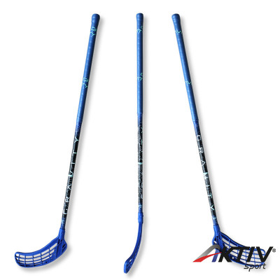 Floorball ütő üvegszálas Gravity 96/108 cm IFF balos kék