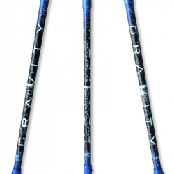 Floorball ütő üvegszálas Gravity 96/108 cm IFF balos kék