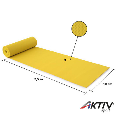 Fitnesz szalag Trendy Limite Medical 2,5 m x 10 cm sárga