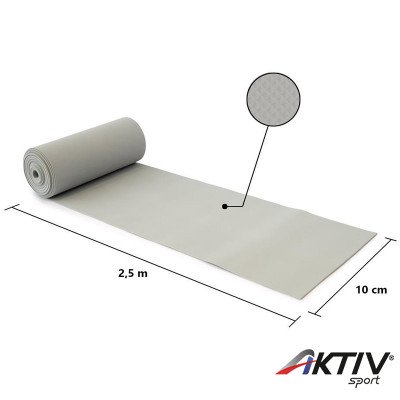 Fitnesz szalag Trendy Limite Medical 2,5 m x 10 cm szürke