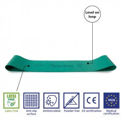 Láberősítő gumihurok Trendy Medical zöld Fitness Trendy