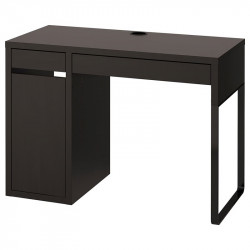 Íróasztal fekete-barna 105x50 cm Besorolásra vár