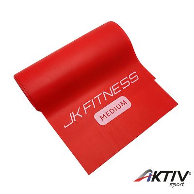 Fitnesz szalag JK Fitness piros közepes 180 cm
