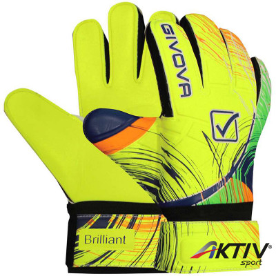Kapuskesztyű Givova New Brilliant sárga-királykék méret: 5