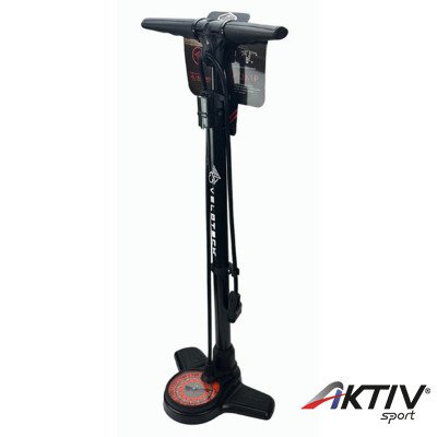 Kerékpárpumpa Velotech műhelyi nyomásmérős