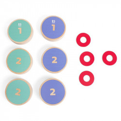 Fa korong játék BS Toys Roll It