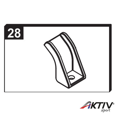 Alkatrész műanyag kampó