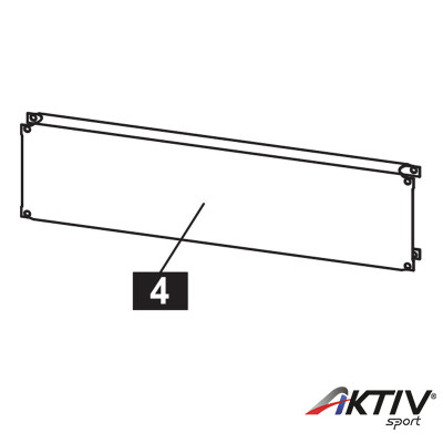 Alkatrész összekötő lemez, lábak oldalán