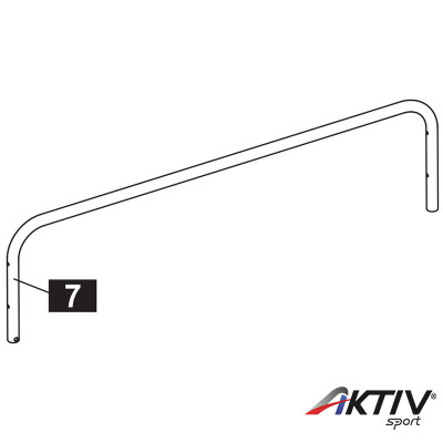 Alkatrész keréktengely rövid U elem
