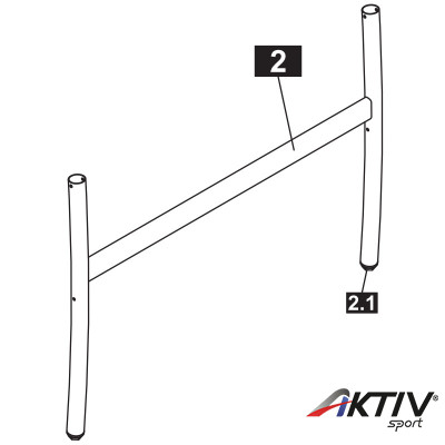 Alkatrész H-lábcső állítható magasságú