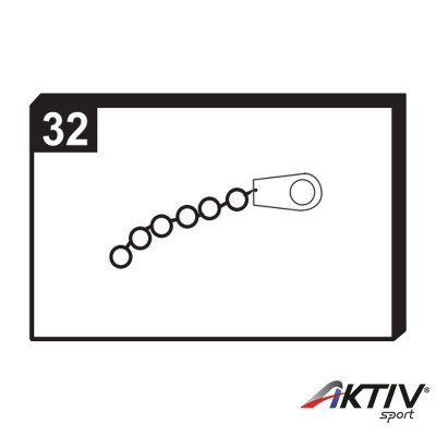 Alkatrész hálórögzítő lánc