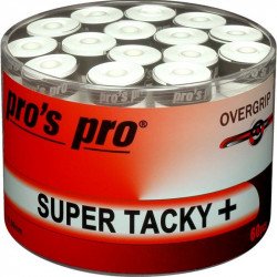 Teniszütő grip Pros Pro Super Tacky Plus fehér Sportszer Pros Pro