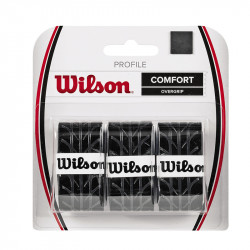 Teniszütő grip Wilson Profile 3 db fekete Sportszer Wilson