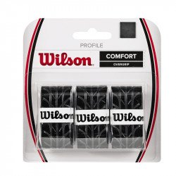 Teniszütő grip Wilson Profile 3 db fekete Sportszer Wilson