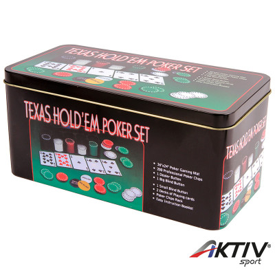 Póker szett fémdobozban