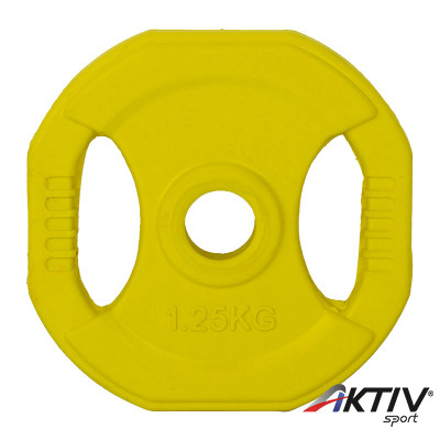 Súlytárcsa Aktivsport 1,25 kg sárga