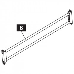 Alkatrész keresztmerevítő Ping-pong asztal alkatrészek Sponeta