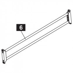 Alkatrész keresztmerevítő Ping-pong asztal alkatrészek Sponeta