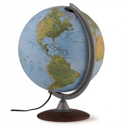 Földgömb - domborított felszínű, világító