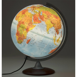 Földgömb - domborított felszínű, világító