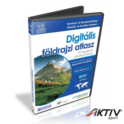 Digitális földrajzi atlasz CD 3 gépes licenc - akkreditált tananyag