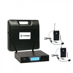 Thunder U-2008 2H UHF rádiós mikrofon (2 db FEJ mikrofon) + Koffer Besorolásra vár